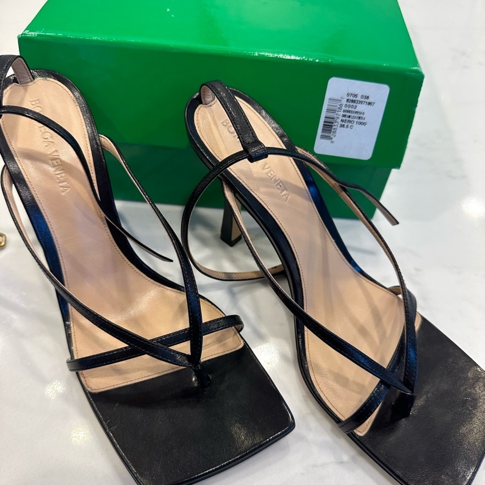 Bottega Veneta black stretch sandal 8.5 women - Picture 4 of 14